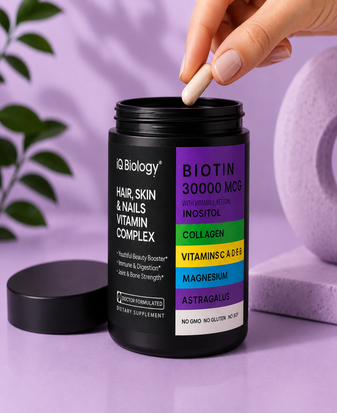 BIOTINA IQ | Biotina, Colágeno y Vitaminas